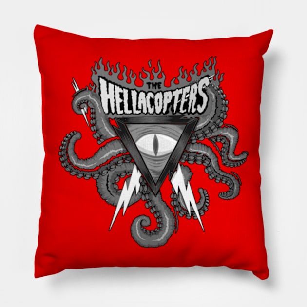 The Hellacopters - In the sign of the octopus Pillow by CosmicAngerDesign