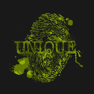 Unique Army Green Thumbprint T-Shirt