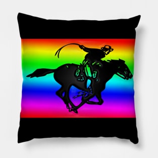 Western Era - Cowboy on Horseback 2 Pillow