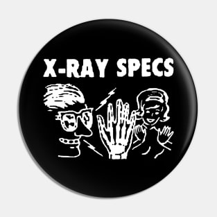 X-Ray Specs Vintage Comic Book ad Graphic Novelty 70s White Pin