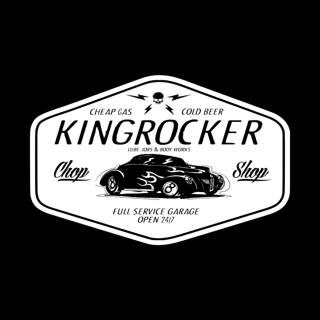 chop shop vintage garage by Kingrocker Clothing