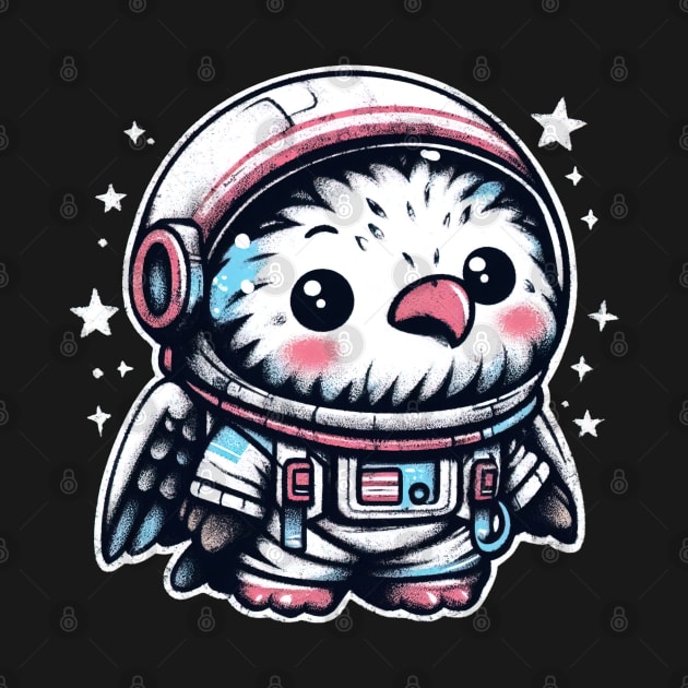 Kawaii eagle astronaut by Evgmerk