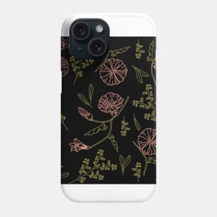 flowers and leaves Phone Case