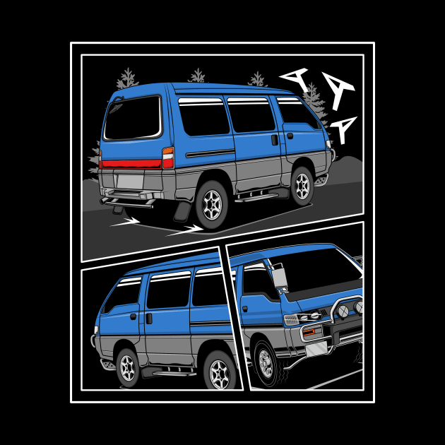 Jdm delica comic style 2 by R.autoart