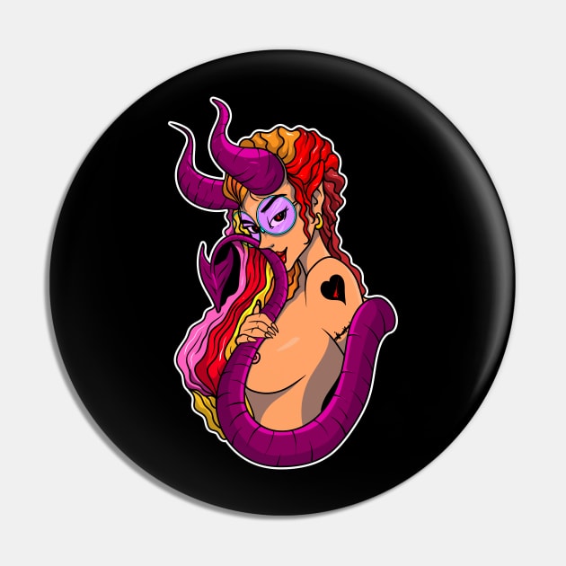 Color Devil Girl Pin by nelsoncancio