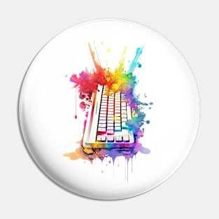 Colourful Keyboard - I love programming Pin