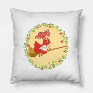 Strawberry Witch Pillow