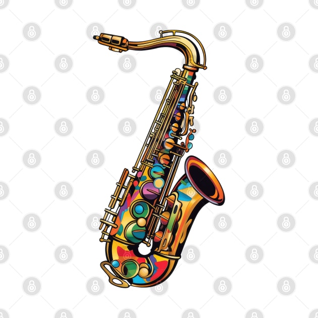 Retro 90s Saxophone by Chromatic Fusion Studio