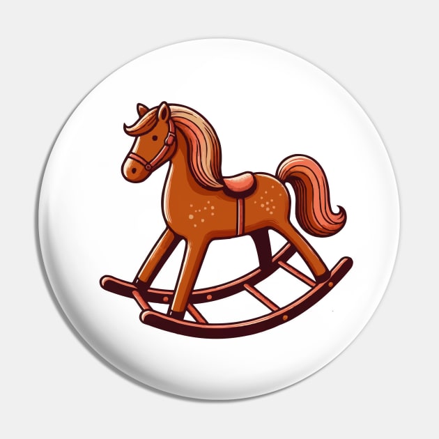 Wooden Rocking Horse Pin by fikriamrullah