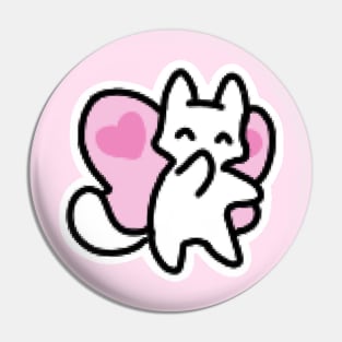 Butterfly Kitty Cat Pin