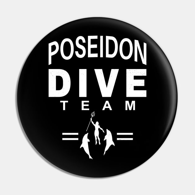 Poseidon Dive Team Pin by NicGrayTees