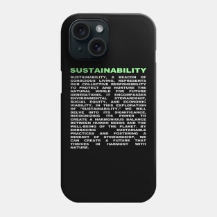 sustainability Phone Case