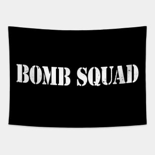 BOMB SQUAD Faux-Military Fake-Police Vintage Look Tapestry