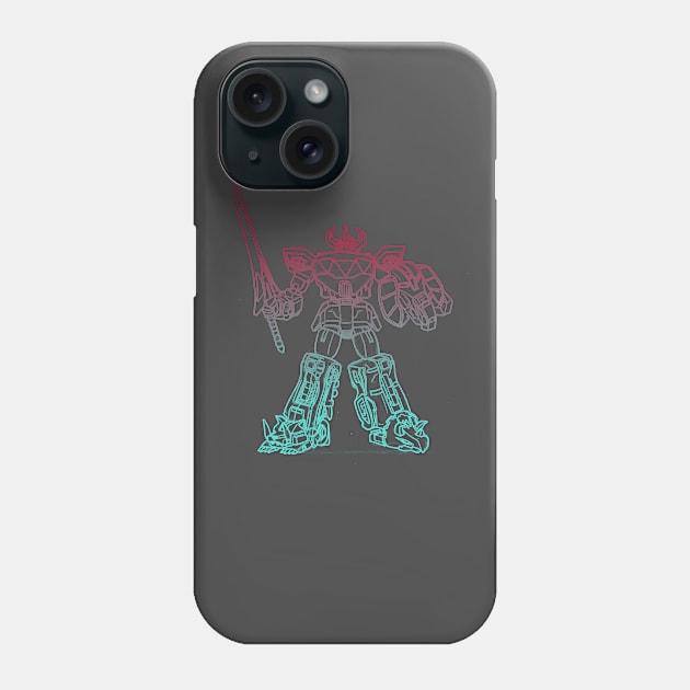 Neon Megassord Phone Case by edwinj22