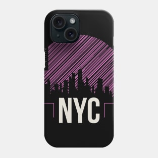 New York City in Pink Phone Case