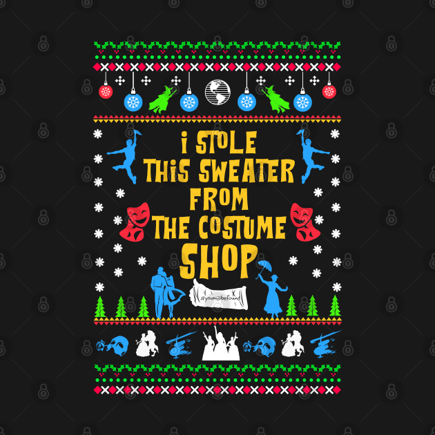 Broadway Ugly Christmas Sweatshirt by KsuAnn