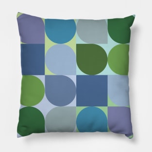 Midcentury Seasons Pattern Spring Pillow