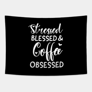 coffee obsessed coffee lover Tapestry