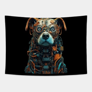 Industrial Punk Dogs by Liza Kraft 9.0 Tapestry