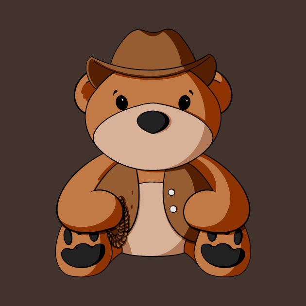 Cowboy Vest Teddy Bear by Alisha Ober Designs