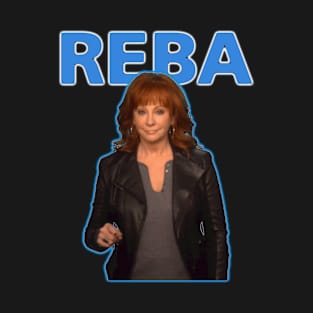 Reba  Vintage Faded 80s Style Fan Design T-Shirt