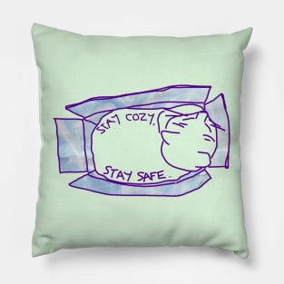 Stay Cozy, Stay Safe Pillow