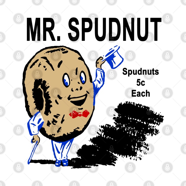 Mr. Spudnut. Mascot. Spudnuts Donuts by fiercewoman101