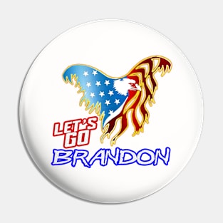 LET'S GO BRANDON - Eagle American BLUE Pride MUGS Pin