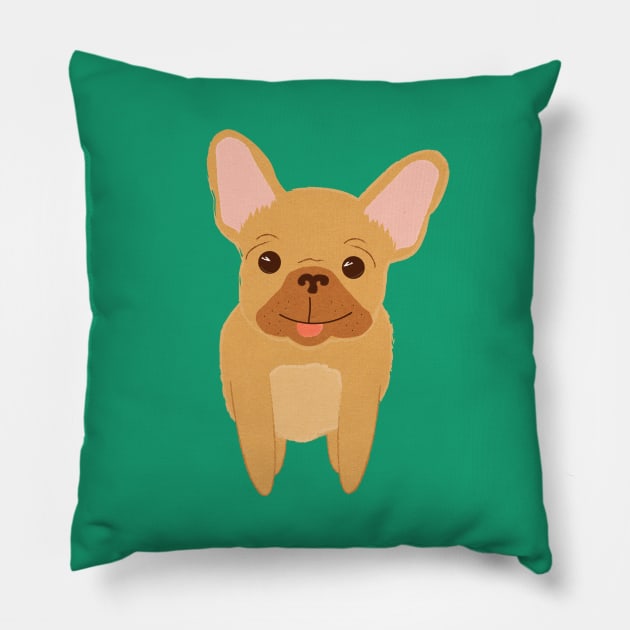French Bulldog Pillow by MegDig Design