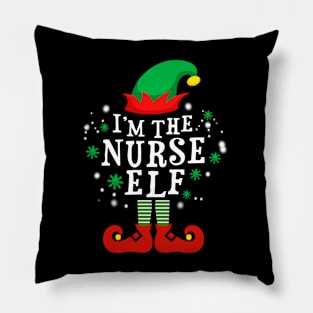 I'm The Nurse Elf Christmas Pillow