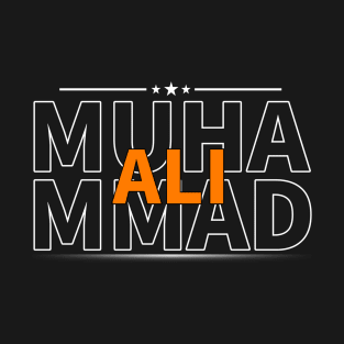 Muhammad Ali line orange T-Shirt