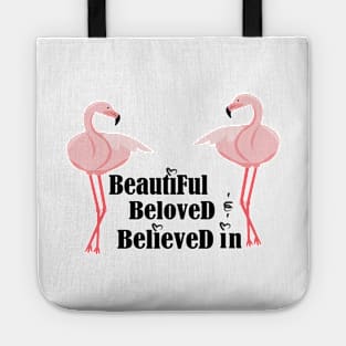 flamingo Couple Tote