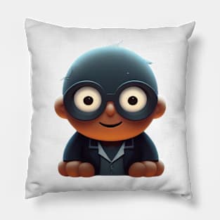 boy with glasses Pillow