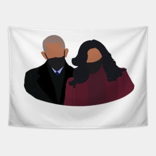 Barack + Michelle Obama Tapestry