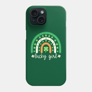 St. Patrick's Day Rainbow Tee - Lucky Girl Phone Case