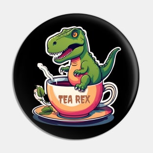 Tea Rex, Funny Dinosaur Puns Pin