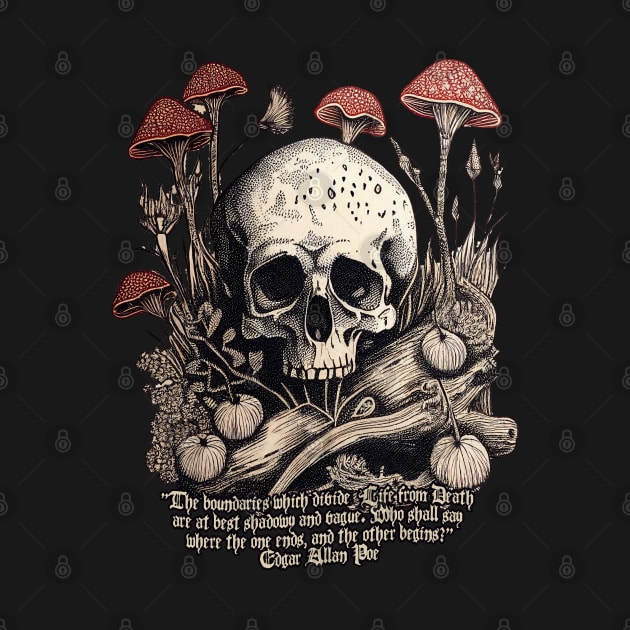 Life from Death - Edgar Allan Poe by Hiraeth Tees