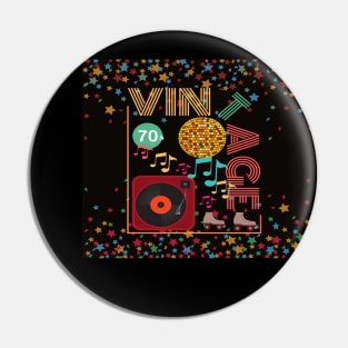 Vintage 1970s Disco Roller Skating Pin