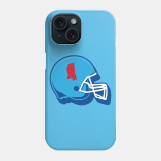 Mississippi Outline Football Helmet Phone Case