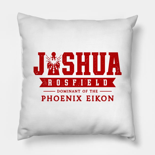 Joshua Rosfield Phoenix Eikon Emblem Pillow by Lagelantee