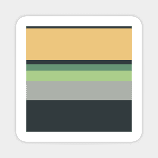 A magnificent tailoring of Greyish, Onyx, Slate Green, Laurel Green and Pale Gold stripes. Magnet