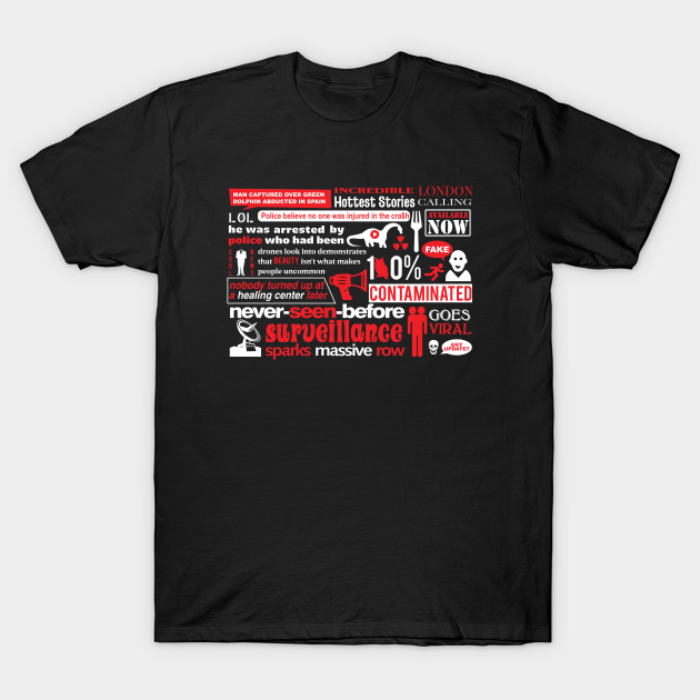 Funny Tabloid Newspaper - Weird - T-Shirt | TeePublic