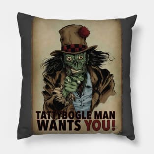 Tattybogle man Wants You! Pillow