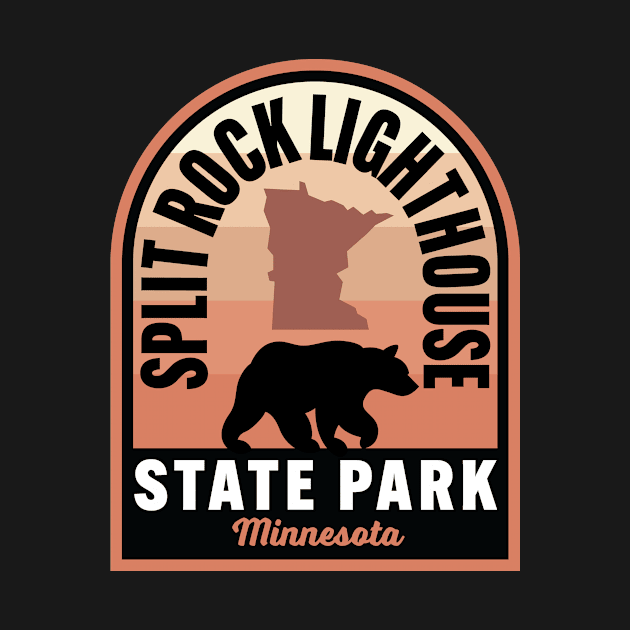 Split Rock Lighthouse State Park MN Bear by HalpinDesign