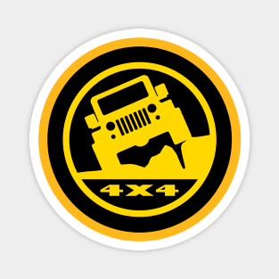 [4X4] Round LOGO 'Yellow' Magnet