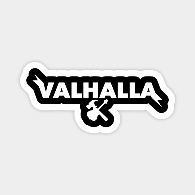 For Valhalla! (wht) Magnet by KyleRoze