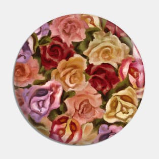 Pastel Roses Pin