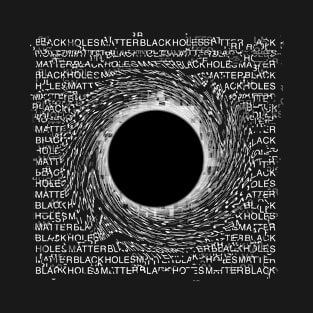 Black hole typography T-Shirt