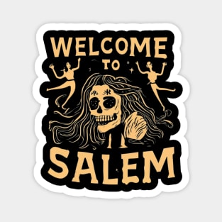 Welcome to Salem Halloween Witch Magnet