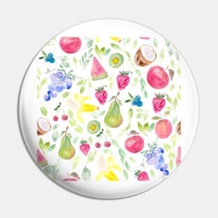 Watercolor Fruits Pin